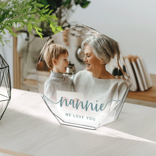 Bloc Photo Nannie Nous Vous Aimons | Superposition de script