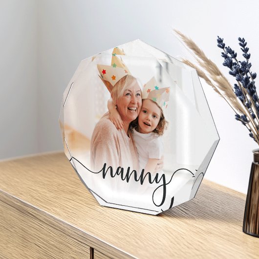 Bloc Photo Nanny | Superposition de script de grand-mère