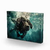 Bloc Photo Natation Labrador Chiot Design sous-marin (Droite)