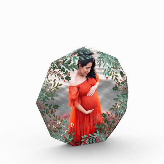 Bloc Photo Noël botanique classique vert enchanteur (Gauche)