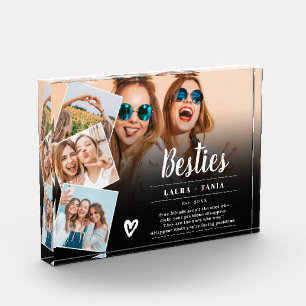 Bloc Photo Noir meilleurs amis script 4 photos grille de coll