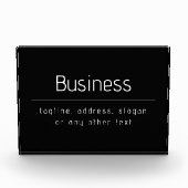 Bloc Photo Nom commercial minimal moderne et autres informati (Devant)