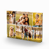 Bloc Photo Nom de famille 5 Photo Collage Script (Droite)