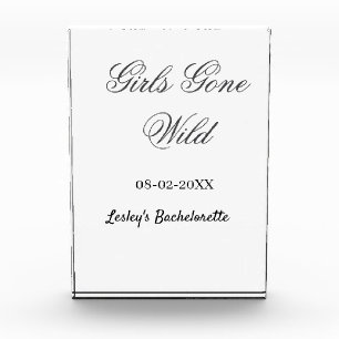 Bloc Photo Nom de la fête de Bachelorette Girls Gone wild dat