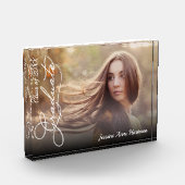 Bloc Photo Nom du diplôme Classe de superposition de texte (Gauche)