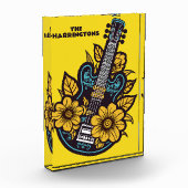 Bloc Photo Nom et couleur personnalisés (Gauche)