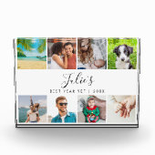 Bloc Photo Nom personnalisé Meilleure année et collage 8 (Devant)