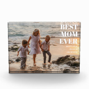 Bloc Photo Noms D'enfants Modernes Mère Simple Meilleure Mama