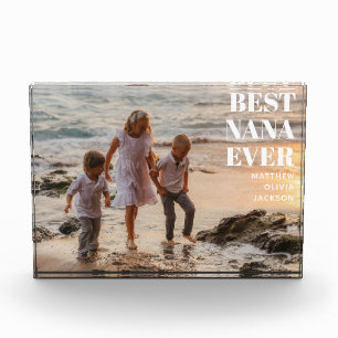 Bloc Photo Noms des petits-enfants blancs modernes simples Me
