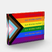 Bloc Photo Nos Histoires Comptent Fierté Gay Intersection Arc (Gauche)