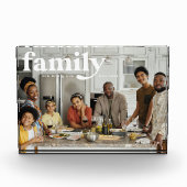 Bloc Photo Notre amour | Photo du nom de famille (Devant)