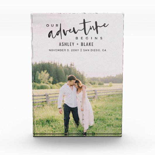 Bloc Photo Notre aventure commence Script Photo Enregistrer l (Devant)