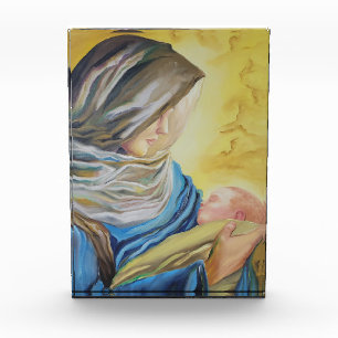 Bloc Photo Notre Dame du Silence tenant le bébé Jésus