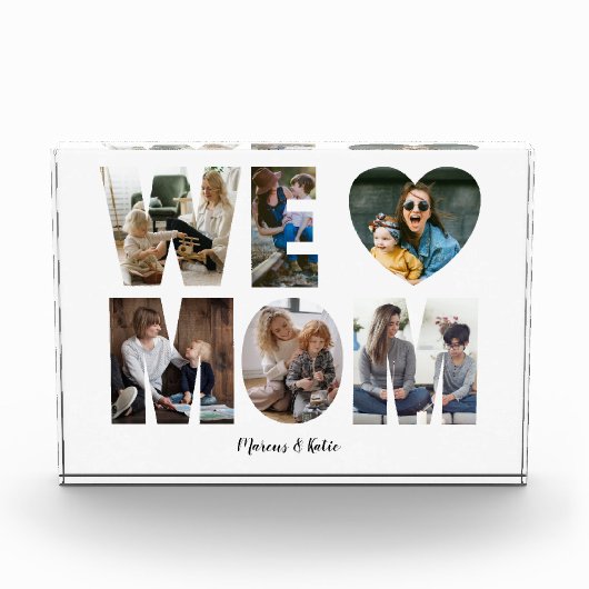 Bloc Photo NOUS AIMONS MOM Photo Collage Cadeau Pour Maman (Devant)