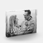 Bloc Photo Nous faisons toujours le brush Script Mariage Anni (Gauche)