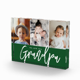 Bloc Photo Nous t'aimons Grand-père photos des petits-enfants