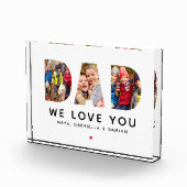 Bloc Photo Nous t'aimons Papa Collage personnalisé (Droite)
