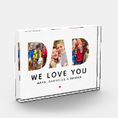Bloc Photo Nous t'aimons Papa Collage personnalisé (Gauche)