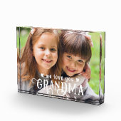 Bloc Photo Nous vous aimons Grand-mère Photo Couleur personna (Droite)