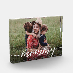 Bloc Photo Nous vous aimons maman Script modèle photo personn
