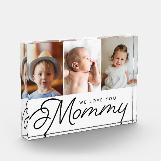 Bloc Photo Nous vous aimons maman trois photos pour enfants (Gauche)