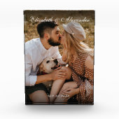 Bloc Photo Nouveau Fiançailles de garde-cadeau Couple engagé (Devant)