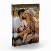 Bloc Photo Nouveau Fiançailles de garde-cadeau Couple engagé (Gauche)