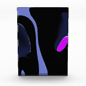 Bloc Photo Nuit de la Comète : Bleu Abstrait, Violet & Noir (Devant)