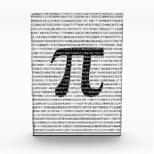 Bloc Photo Numéro noir d'origine pi jour symbole mathématiq