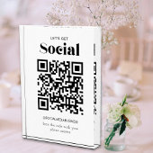 Bloc Photo Obtenons le code QR social les médias sociaux pers