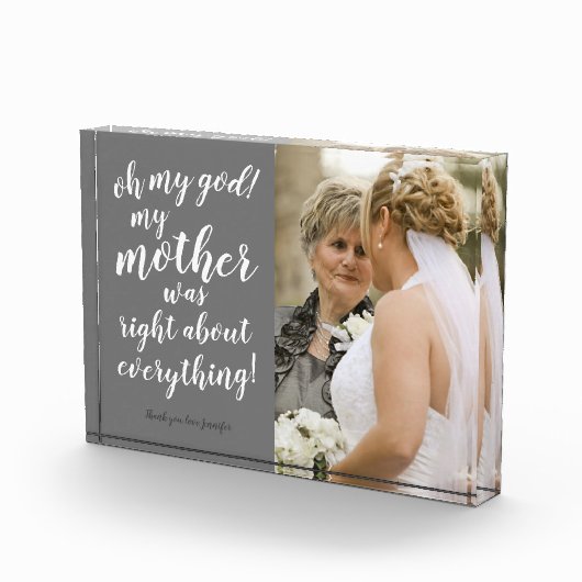 Bloc Photo Oh mon dieu, ma mère avait raison sur tout ! (Droite)