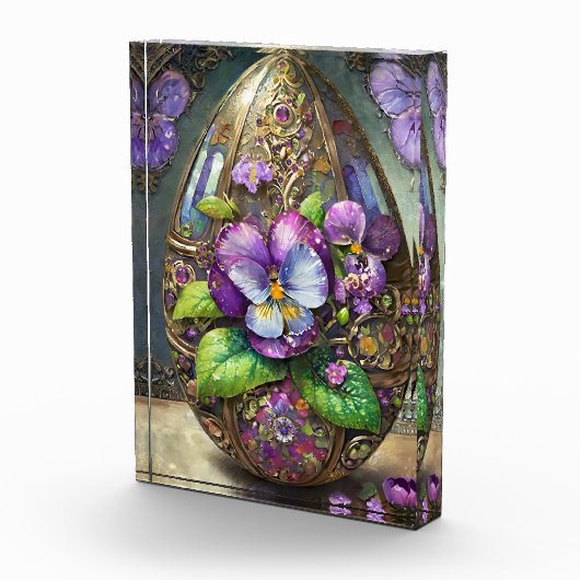 Bloc Photo Oiseaux en fleurs Pied violets Fleur sauvage Oeuf (Droite)