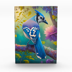Bloc Photo Oiseaux Fantastiques Geai Bleu