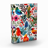 Bloc Photo Oiseaux floraux colorés (Gauche)