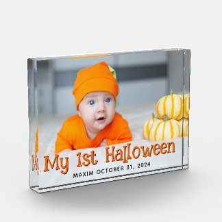 Bloc Photo Orange et noir 1ère photo d'Halloween