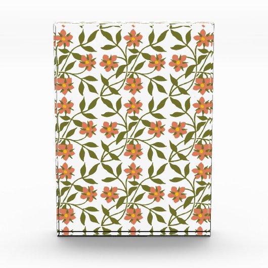 BLOC PHOTO ORANGE FLEURS (Devant)