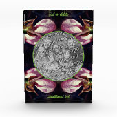 Bloc Photo Orchidée à chlipper rose sauvage Ajoutez votre pro (Devant)