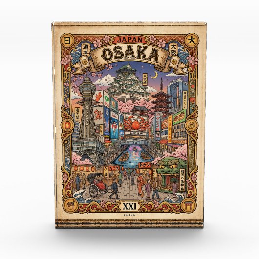 Bloc Photo Osaka, Japan - Tourist Attractions - Tarot Card (Devant)