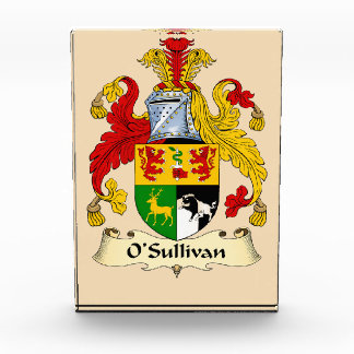 Bloc Photo O'Sullivan Family Coat of Arms Photo Block