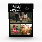 Bloc Photo Our Family Is All Heart Black (Devant)