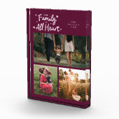 Bloc Photo Our Family Is All Heart Cranberry (Droite)