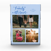 Bloc Photo Our Family Is All Heart Icy Blue (Devant)