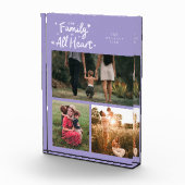 Bloc Photo Our Family Is All Heart Lilac (Droite)