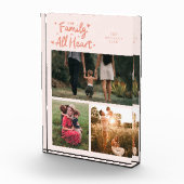 Bloc Photo Our Family Is All Heart Peach (Droite)