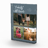 Bloc Photo Our Family Is All Heart Slate Blue (Droite)