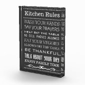 Bloc Photo Panneau cuisine | Panneau Règles de famille | Règl (Droite)