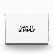 Panneau de bureau minimaliste moderne « Dites-le s