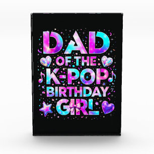 Bloc Photo Papa de l'anniversaire de la K-Pop musique coréenn