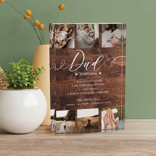 Bloc Photo Papa Dictionnaire Définition Photo Collage