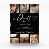 Bloc Photo Papa Dictionnaire Définition Photo Collage noir (Devant)